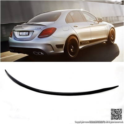 benz w205 c63 style 抽真空 碳纤维 卡梦 尾翼