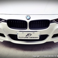 BMW F30 F31 F35 消光黑 水箱罩 中網