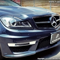 BENZ W204 新款 NEW C63 空力套件 大包圍 包桿