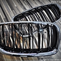 BMW F10 M5款 銀框 水箱罩 OEM款 含LOGO