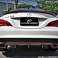 BENZ W117 CLA AMG 250 45 R STYLE 碳纖維 卡夢 後下巴 