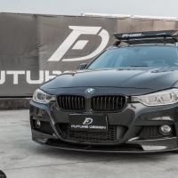 BMW F30 M-TECH Performance 卡夢 三件式 前下巴