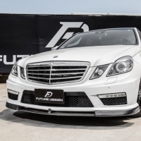 BENZ W212 正E63 AMG 專用 V款 卡夢 前下巴