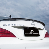 BENZ W117 CLA 200 220 250 45 P款 抽真空 碳纖維 尾翼