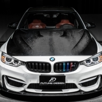 BMW F80 M3 F82 M4 專用3D DESIGN  碳纖維 卡夢 前下巴