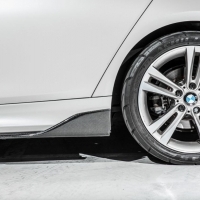 BMW F30 改台製M3側裙 專用 FD 碳纖維 兩片式 側裙定風翼