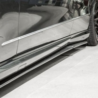 BENZ W212 AMG 專用 REVO款 碳纖維 卡夢 側裙定風翼 