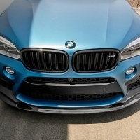 BMW F85 X5M 專用3D 款 高品質 抽真空碳纖維 卡夢 前下巴