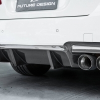 BMW F10 M5 FUTURE DESIGN  碳纖維 卡夢 後下巴 後下導流 