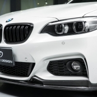 BMW F22 M-TECH 3D  STYLE 碳纖維 卡夢 前下巴