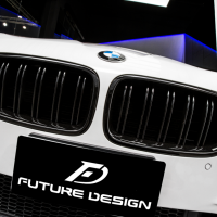 BMW F10 M5款 雙線 雙杠 亮黑 鋼琴烤漆黑 水箱罩