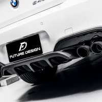 BMW F06 F12 F13 M6 Performance款 碳纖維 卡夢 四出 後下巴