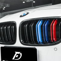 BMW F10 F11 雙線 亮黑 三色 M款 水箱罩 亮黑三色鼻頭