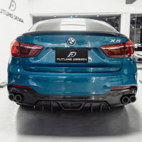 BMW F16 X6  FUTURE DESIGN  碳纖維 卡夢 後下巴