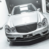 BENZ W211 E63 台製保桿專用 碳纖維 卡夢 CARBON 前下巴