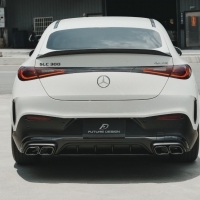 W254 小改款 後期 GLC COUPE 63 式樣 後下總成 含尾飾管