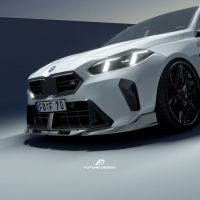 BMW F70 FD品牌 乾式 碳纖維 三件式 前下巴